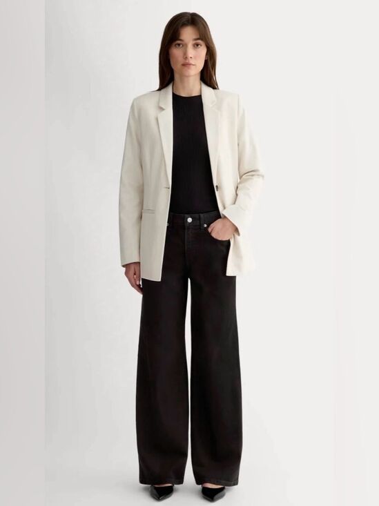 Denim - New Everlane THE MID-WAY JEAN in Washed Black Size 26